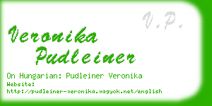 veronika pudleiner business card